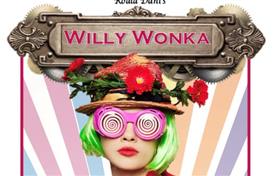  A Girl with swirly glasses and green hair gives information about when and where the show is.